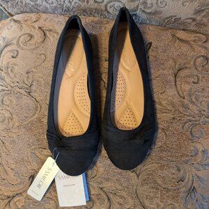 NWT Samilor Black Ballet Flats Sz 10